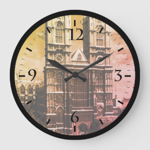 Grande Horloge Ronde Angleterre vintage Londres Abbaye de Westminster G