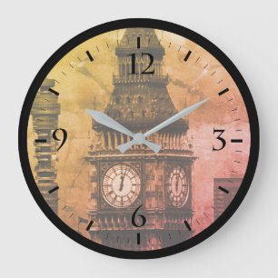 Grande Horloge Ronde Angleterre vintage Londres tour du bureau de poste