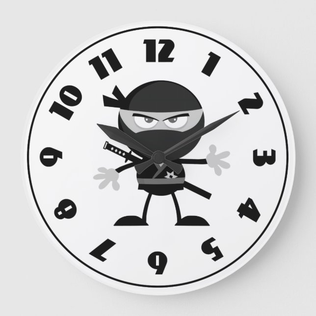 Grande Horloge Ronde Angry Warrior Clock (Recto)