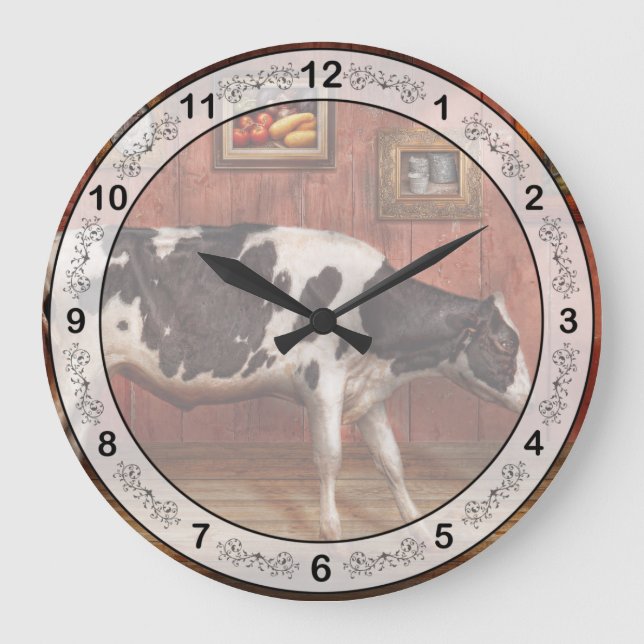 Grande Horloge Ronde Animal - La Vache (Recto)
