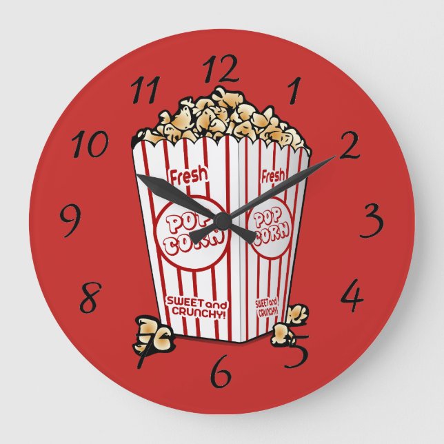 Grande Horloge Ronde Animated Popcorn background (Recto)