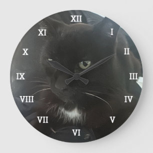 Grande Horloge Ronde Animaux de compagnie photo personnalisés Famille C