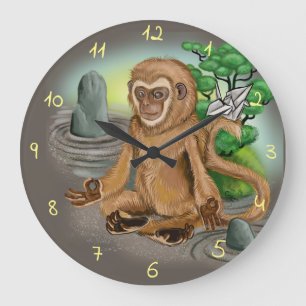 Grande Horloge Ronde Année chinoise du zodiaque du singe