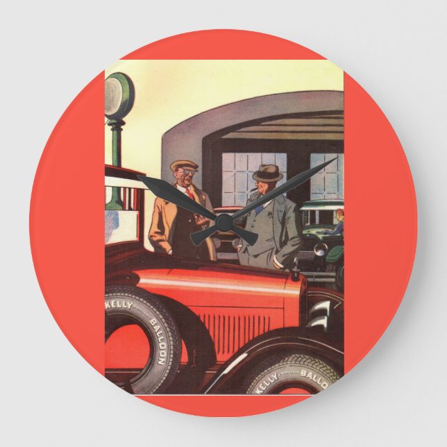 Grande Horloge Ronde Années 1920 Kelly Springfields tire-annonce - une  (Recto)