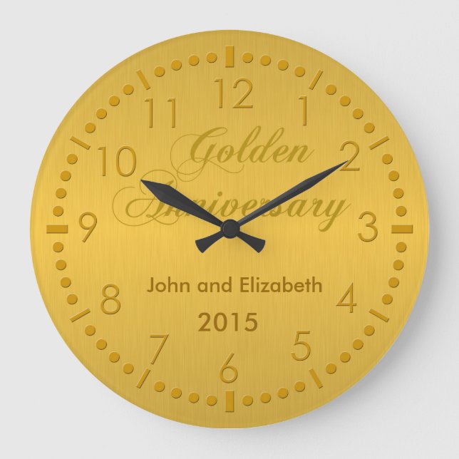 Grande Horloge Ronde Anniversaire d'or (Recto)