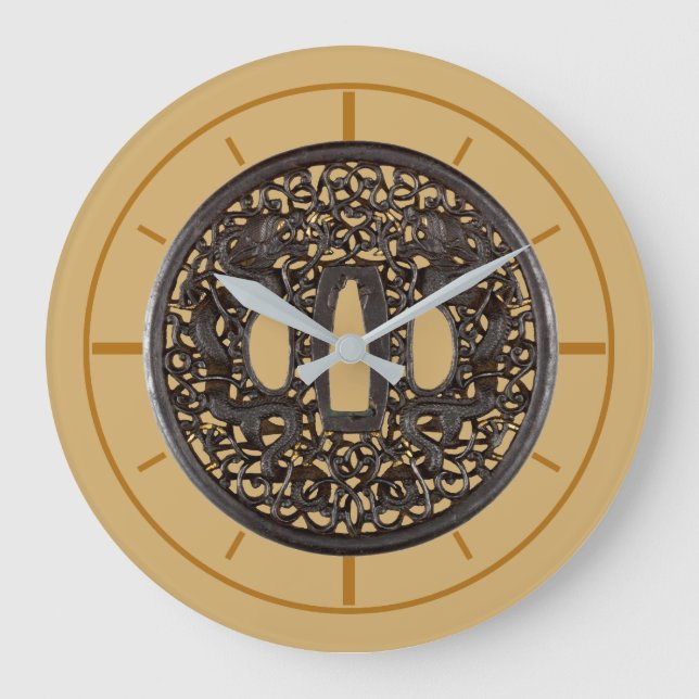 Grande Horloge Ronde Antique 1700's Samurai Sword Guard (Recto)