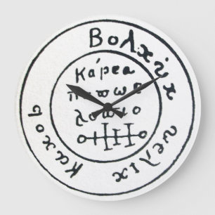 GRANDE HORLOGE RONDE ANTIQUE TALISMAN / PIRATES CARTE DU TRÉSOR