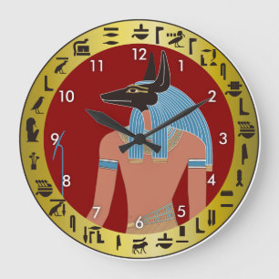 Grande Horloge Ronde Anubis, Dieu égyptien