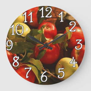 Grande Horloge Ronde Apples Kitchen, Office, Home Wall Clock