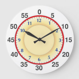 Grande Horloge Ronde Apprendre à indiquer l'heure