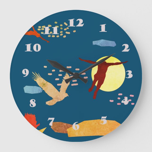 Grande Horloge Ronde Apprendre à voler (Recto)