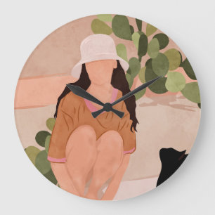 Grande Horloge Ronde Après-midi Tranquille