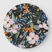 Aquarelle douce : Baies florales roses