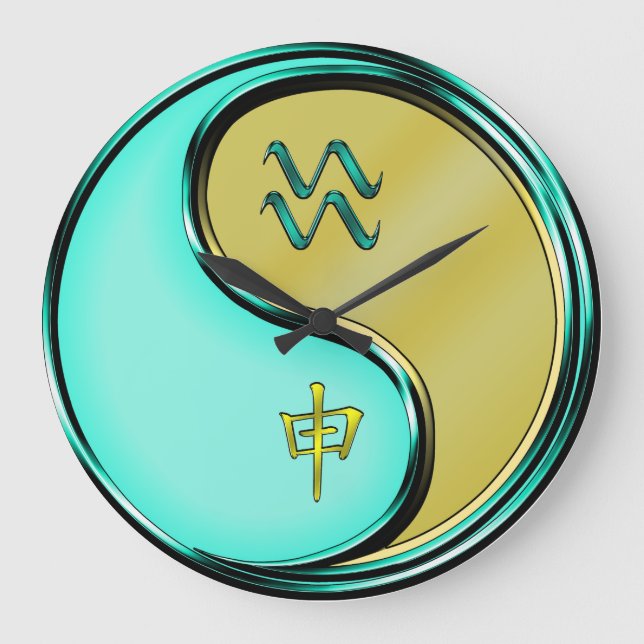 Grande Horloge Ronde Aquarius & Metal Monkey (Recto)