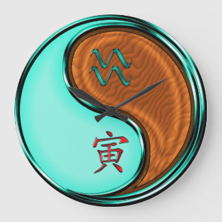 Grande Horloge Ronde Aquarius & Wood Tiger