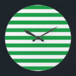 Grande Horloge Ronde Arabie Saoudite Norfolk Island drapeau rayures pay<br><div class="desc">Arabie Saoudite drapeau de l'île Norfolk rayures symbole pays vert blanc</div>