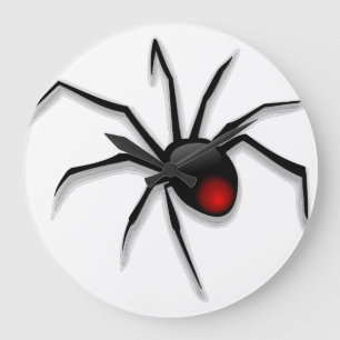 Grande Horloge Ronde araignée halloween