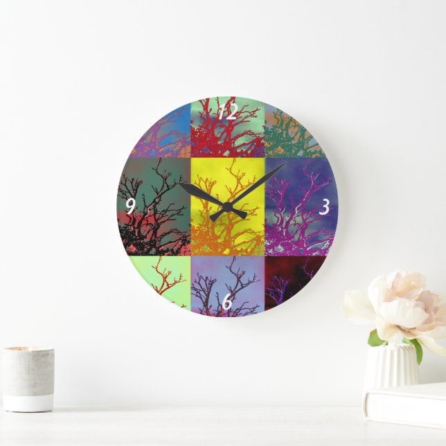GRANDE HORLOGE RONDE ARBRES (Maison)
