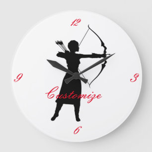 Grande Horloge Ronde Archer Femme Silhouette Thunder_Cove