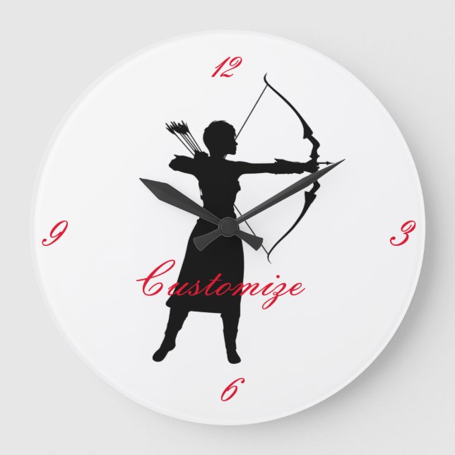 Grande Horloge Ronde Archer Femme Silhouette Thunder_Cove (Recto)