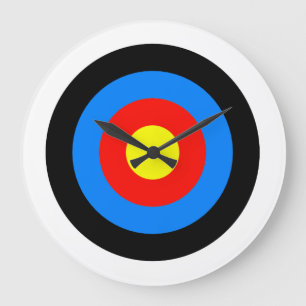 Grande Horloge Ronde Archery Target Clock
