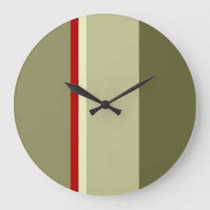 Grande Horloge Ronde Argent sanguin