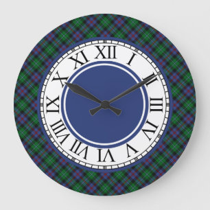 Grande Horloge Ronde Argyll Scotland Tartan Border