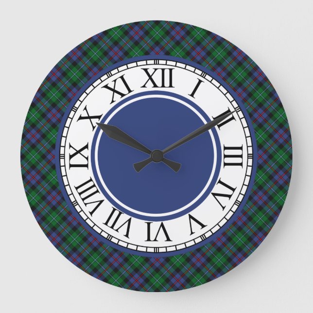 Grande Horloge Ronde Argyll Scotland Tartan Border (Recto)