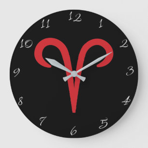 Grande Horloge Ronde ARIES Red Astrology