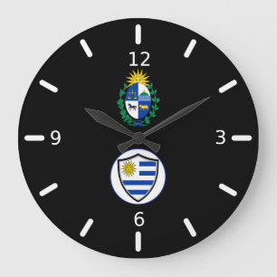 Grande Horloge Ronde Armoiries du drapeau uruguayen