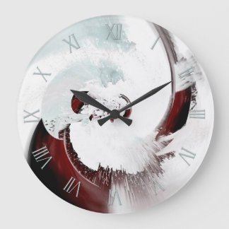 Grande Horloge Ronde Arrière - plan abstrait