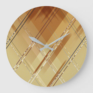 Grande Horloge Ronde Arrière - plan de bandes diagonales 3