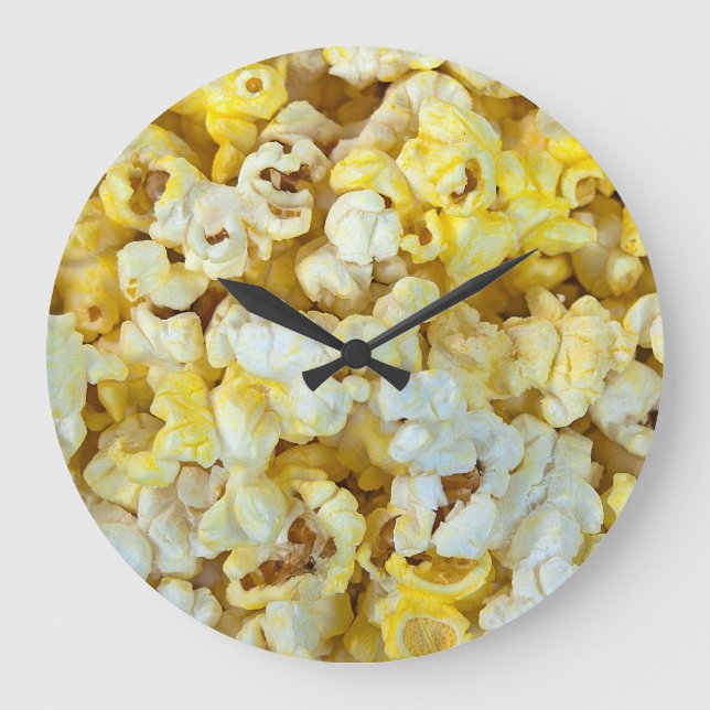 Grande Horloge Ronde arrière - plan de pop-corn beurré (Recto)
