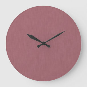 Grande Horloge Ronde Arrière-plan mauve texturé visuel calme et simple