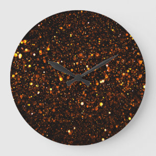 Grande Horloge Ronde Arrière - plan noir Beautiful Bokeh