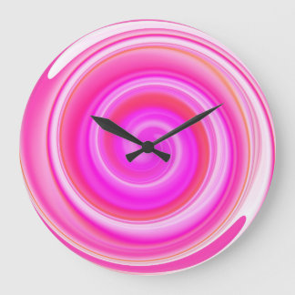 Grande Horloge Ronde Art Abstrait