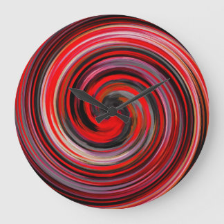 Grande Horloge Ronde Art Abstrait #8