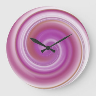 Grande Horloge Ronde Art Abstrait moderne Swirl #46