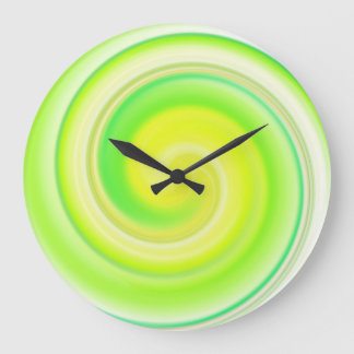Grande Horloge Ronde Art Abstrait moderne Swirl #48