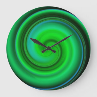 Grande Horloge Ronde Art Abstrait moderne Swirl #49