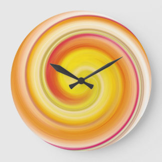 Grande Horloge Ronde Art Abstrait moderne Swirl #50
