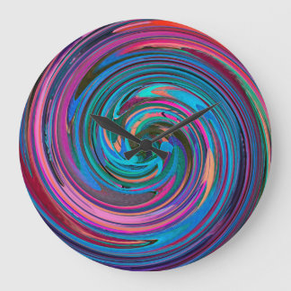 Grande Horloge Ronde Art Abstrait n° 20