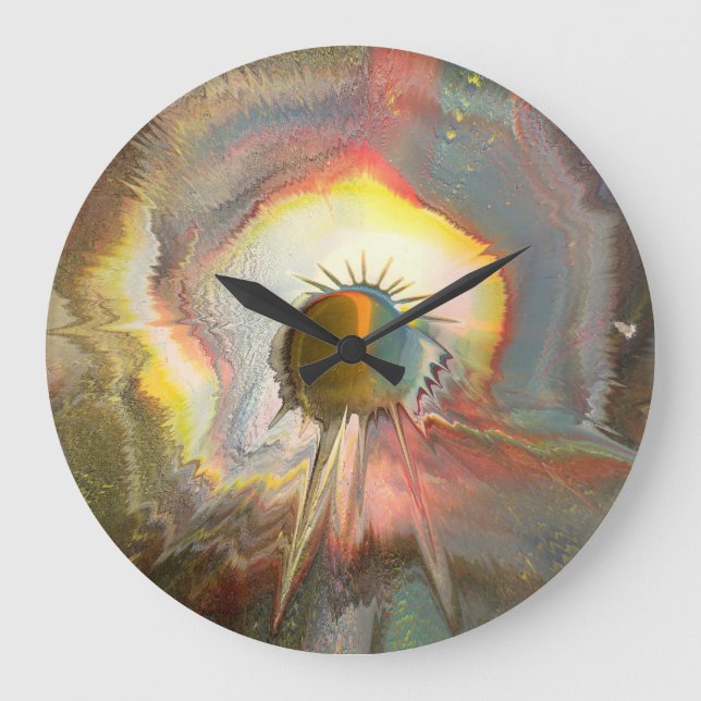 Grande Horloge Ronde Art de rotation original (Recto)