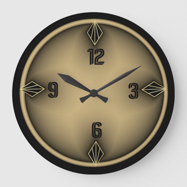 Grande Horloge Ronde Art déco (Recto)