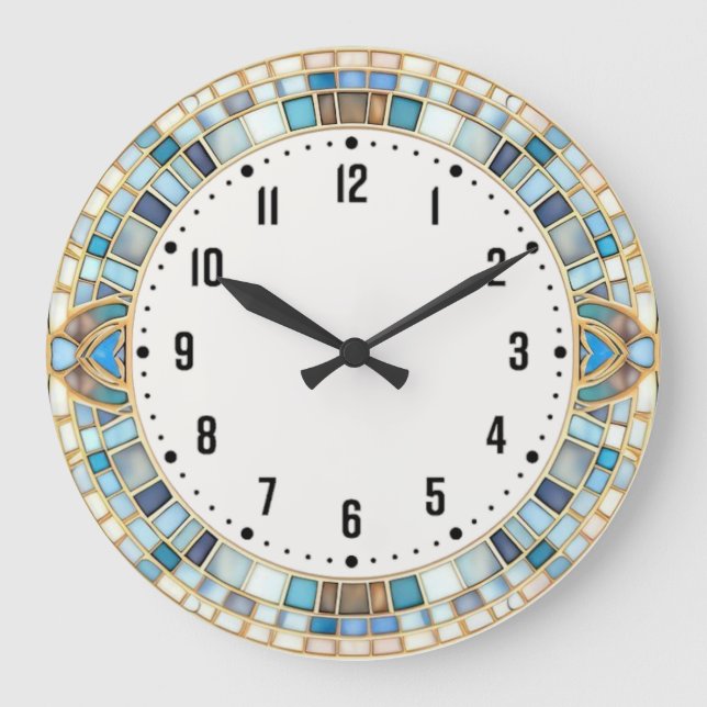 Grande Horloge Ronde Art Déco (Recto)