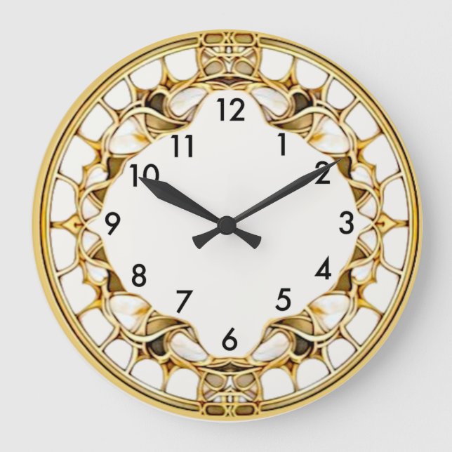 Grande Horloge Ronde Art Déco (Recto)