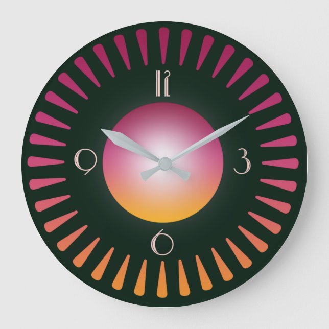 Grande Horloge Ronde Art Déco (Recto)