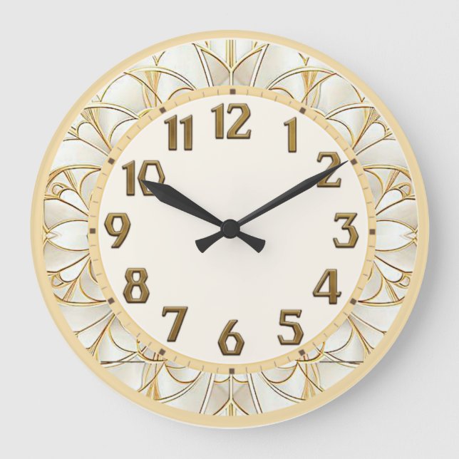 Grande Horloge Ronde Art Déco (Recto)