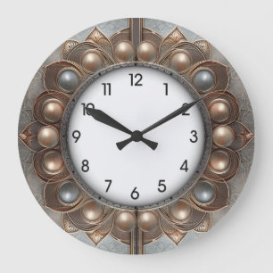Grande Horloge Ronde Art Déco