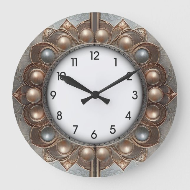 Grande Horloge Ronde Art Déco (Recto)